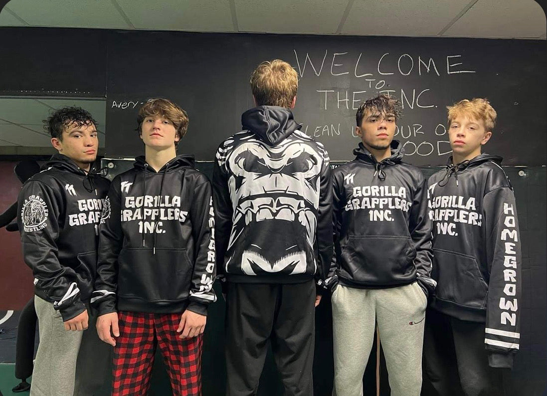Team hoodies and sweatpants